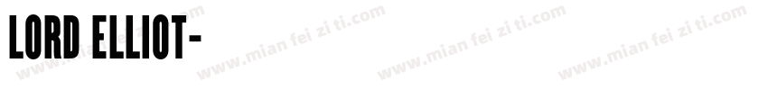 Lord Elliot字体转换